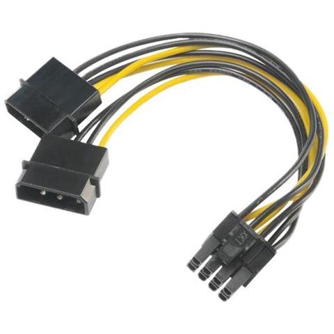 Adattatore Da 4 Pin Molex A 6 + 2 Pin Pcie - Foto 1