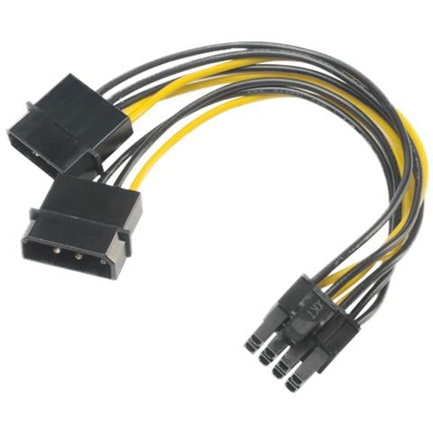 Adattatore Da 4 Pin Molex A 6 + 2 Pin Pcie - Foto 2