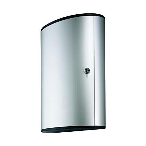 Cassetta Portachiavi Con Serratura, 302 X 400 X 118 Mm, Capacità 48 Chiavi, Argento Metallizzato - Foto 1