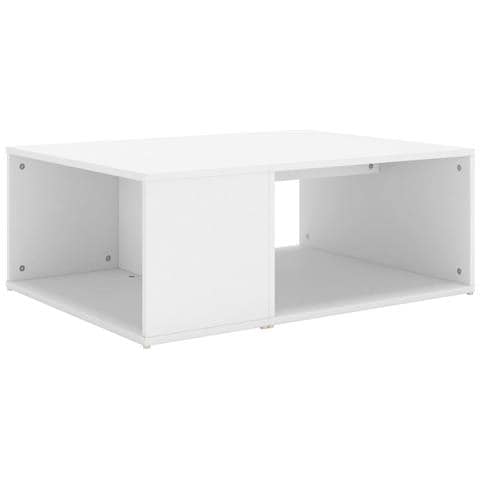 Tavolino da Salotto Bianco 90x67x33 cm in Legno Multistrato - Foto 1