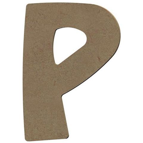 Lettera Maiuscola P Di Legno Mdf Da Decorare - 15 Cm - Foto 1