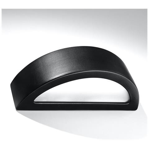 Applique Da Parete Atena Nero 150x380x100 Mm Ceramica - Foto 1