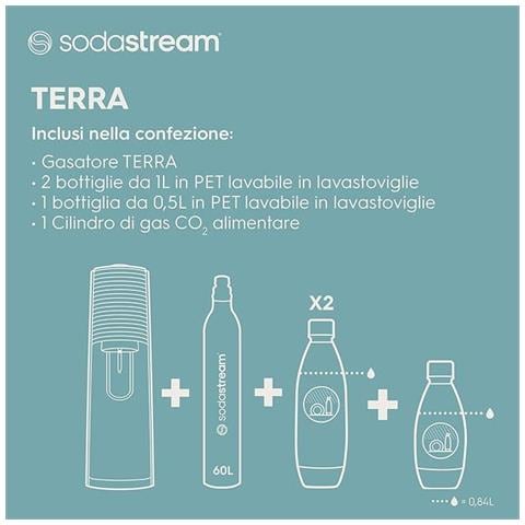 Gasatore Acqua Terra Megapack Gasatore + 3 Bottiglie Colore Bianco - Foto 2