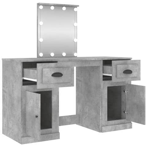 Toeletta Con Led Grigio Cemento 130x50x132,5 Cm - Foto 2