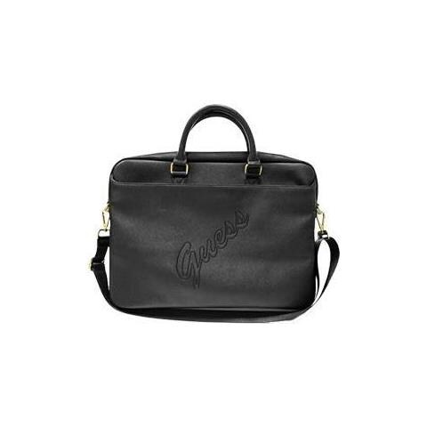 Saffiano Vintage Scrip Computer Bag Black, Fr 15/16"", Gucb15pusasbk, Blister (gucb15pusasbk) - Foto 1