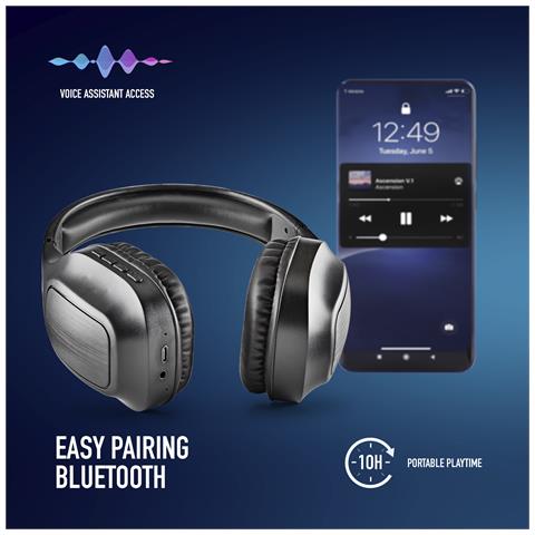 Cuffie Bluetooth +mic Artica Wrath Black - Foto 2