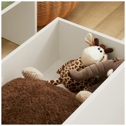 Cassapanca Portagiochi Per Bambini Scatola Portaoggetti Scarpiera Con Sedile Bianco 60x34x35cm Kmb80-w Sobuy - Foto 5