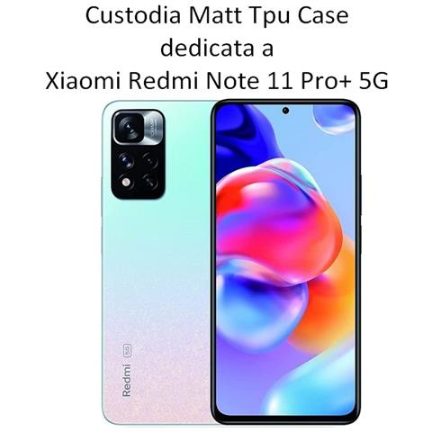 Custodia Tpu Silicone Cover Case Per Xiaomi Redmi Note 11 Pro+ - Pro Plus 5g Black - Foto 2