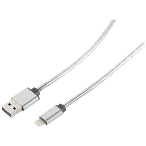 S-conn 14-13001 Cavo Per Cellulare Usb A Lightning Silver Da 1 M (14-13001) - Foto 2