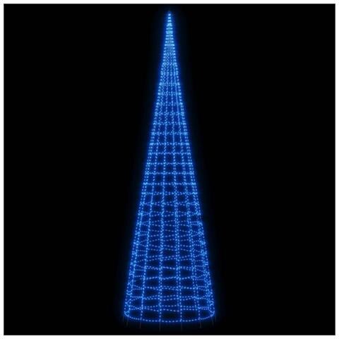 Illuminazione Albero Di Natale Su Pennone 3000led Blu 800cm - Foto 2