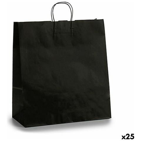 Busta Di Carta Nero 16 X 57,5 X 46 Cm (25 Unità) - Foto 1