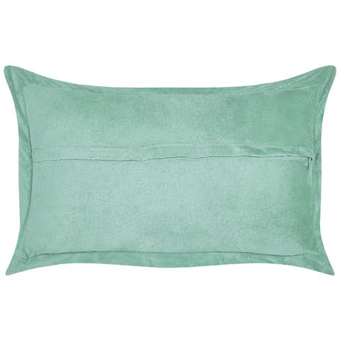 Set Di 2 Cuscini Zinnia Velluto A Coste 47 X 27 Cm Verde Chiaro Tinta Unita - Foto 2