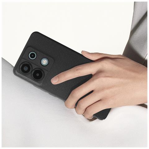 Cover Per Redmi Note 13 Pro 4g E 5g Rigida Sottile Design Scintillante, Nero - Foto 5