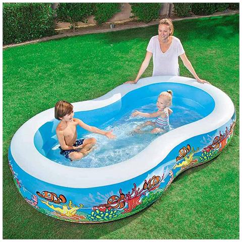 Piscina Gonfiabile Otto Family 262x157x47cm 544LT 2 Anelli Per Esterno - Foto 1