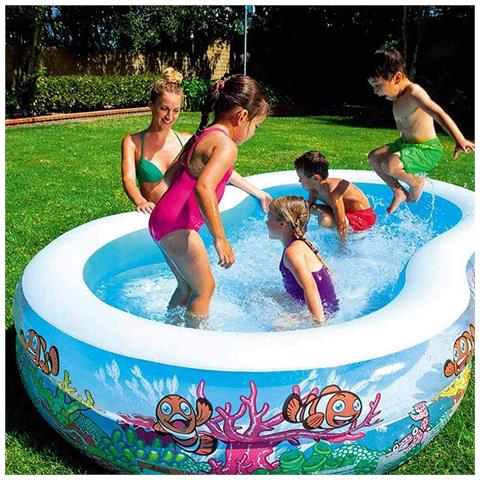 Piscina Gonfiabile Otto Family 262x157x47cm 544LT 2 Anelli Per Esterno - Foto 4