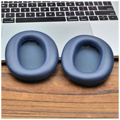 Cuscinetti Auricolari In Memory Foam Per Cuffie Sony Wh-ch720n Blue - Foto 3
