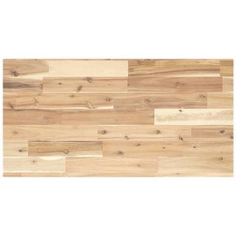 Piano Per Tavolo 80x40x2 Cm Rettangolare Legno Massello Acacia - Foto 2