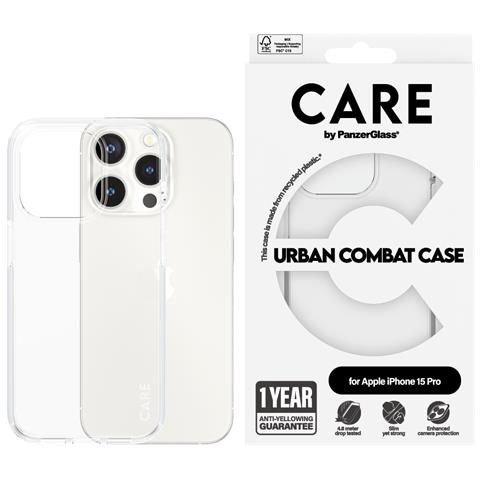 CARE by PG Transparent iPhone 15 Pro custodia per cellulare Cover Trasparente - Foto 4