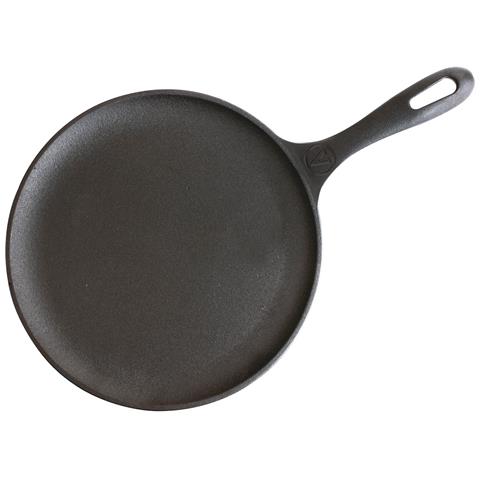 Victoria 32999 Piastra Per Grigliare Ghisa Induzione Comal Per Pizza 26cm, Fuoco Barbecue Forno  Nero - Foto 1