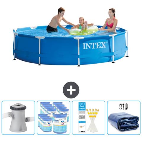 Piscina Fuori Terra - In Giro - 305x305x76 Cm - Blu - Include Accessori Coordinati Cb86 - Foto 1