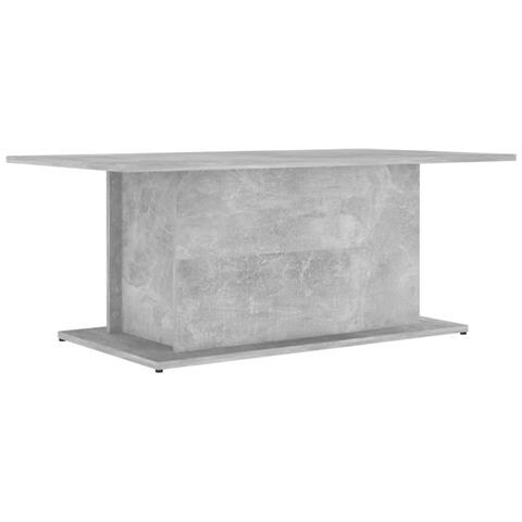 Lusso Casadino -  Tavolino Da Salotto Grigio Cemento 102x55,5x40 Cm In Truciolato - Foto 1