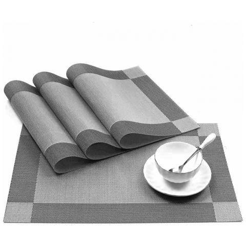 Set Di 6 Tovagliette - 30x45 Cm Silver - Foto 3