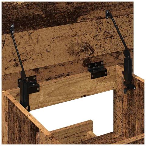 Leggio Podio con Ruote Legno Vecchio Legno Ingegnerizzato - Foto 9