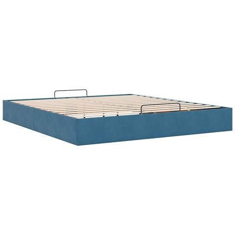 Struttura Letto Pouf senza Materasso 200x200 cm in Velluto - Foto 9