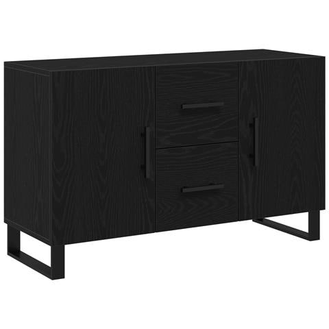 Sideboard  Nero Rovere 100x36x60 cm Legno ingegnerizzato - Foto 1
