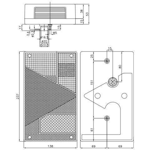 Fanale Posteriore Alogeno Sinistro 5 Funzioni 235x135mm Confezione Da 2 Pezzi - Foto 2