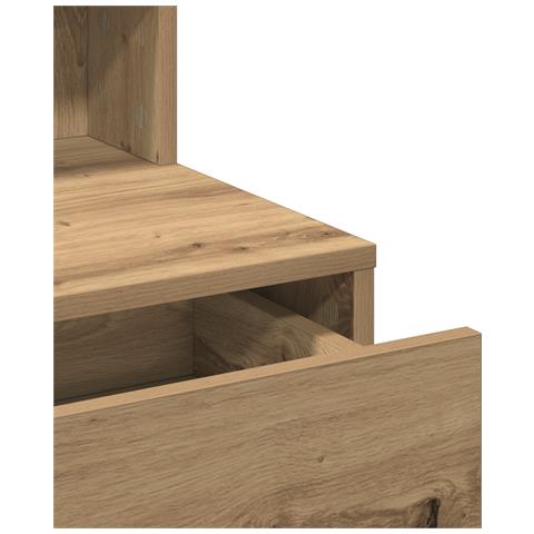 Tavolo da Trucco rovere artigianale 80 x 41 x 134.5 cm - Foto 9