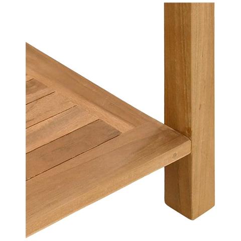 Tavolino da salotto con archiviazione Marrone 110 x 40 x 45 cm - Foto 9