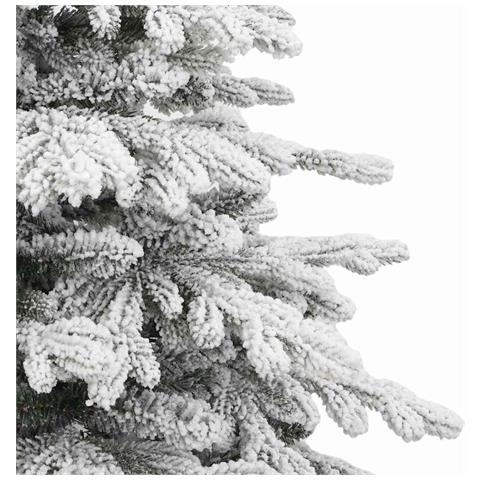 Albero di Natale Artificiale con Rami Pieghevoli Bianco 210 cm - Foto 9