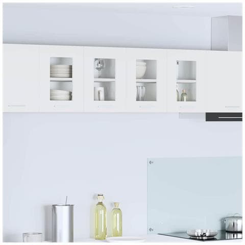 Armadio pensile Riga Bianco 60 x 31 x 40 cm Legno multistrato - Foto 2