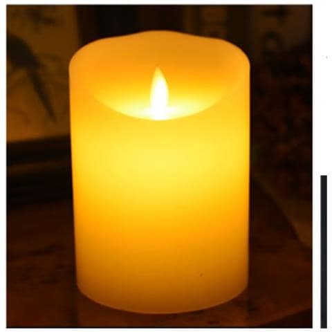Candela Led Lucida Tremolante 7.5x8cm - Senza Fiamma, A Batteria - Foto 2
