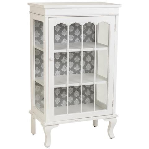 Vetrina In Legno Bianco 60,5x40,5x114,5h - Foto 1