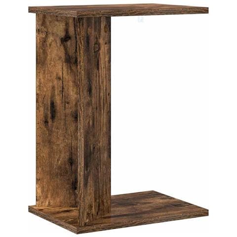 Tavolino Rovere fumé 35 x 25 x 50 cm Legno multistrato - Foto 1