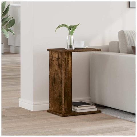 Tavolino Rovere fumé 35 x 25 x 50 cm Legno multistrato - Foto 2