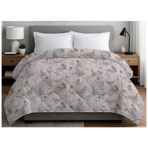 Trapuntino Piumino Estivo Primaverile 100gr Mq Leggero Disegno Soffione Matrimoniale Beige - Foto 1