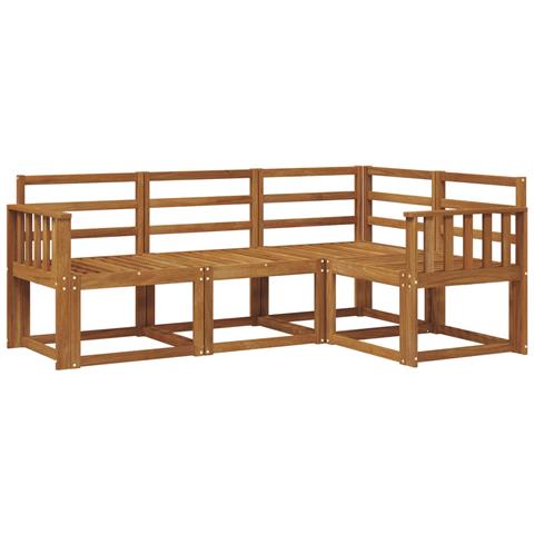 Set di divani da esterno 4 pcs Naturale - Foto 1
