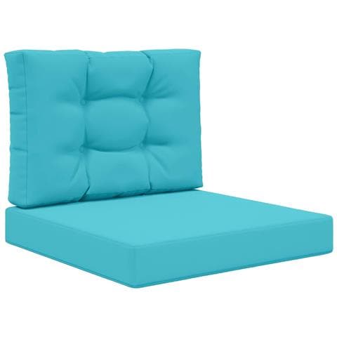 Cuscino per divano da esterno 2 pcs Turchese Poliestere - Foto 1
