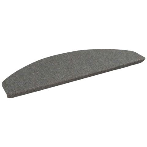 Tappetini per scale autoadesivi 15 pcs Grigio 80 x 28 x 3,5 cm - Foto 1