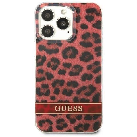 Guess Guhcp13lhsleor Iphone 13 Pro / 13 6,1 Custodia Rossa /leopardo - Foto 1