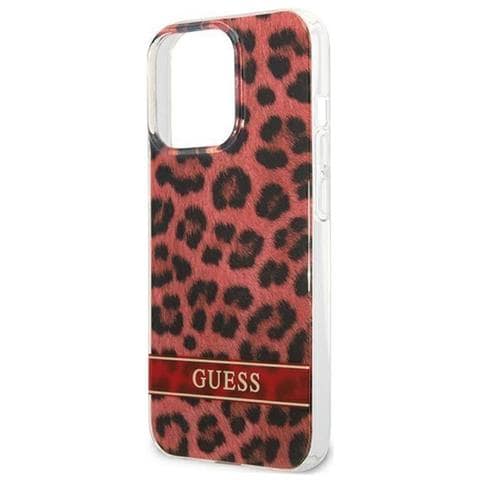 Guess Guhcp13lhsleor Iphone 13 Pro / 13 6,1 Custodia Rossa /leopardo - Foto 2