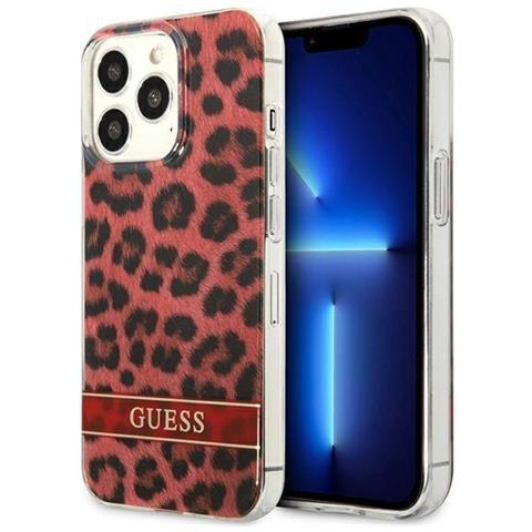Guess Guhcp13lhsleor Iphone 13 Pro / 13 6,1 Custodia Rossa /leopardo - Foto 3