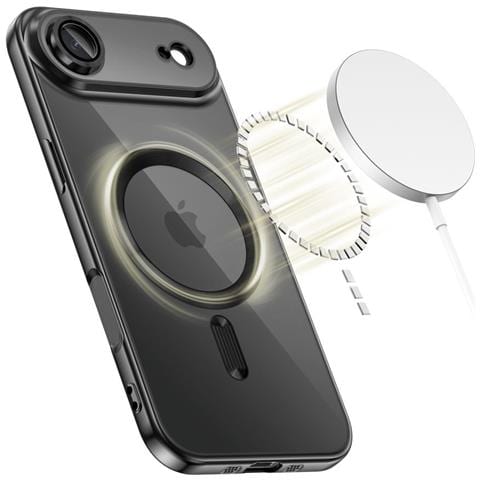 Custodia Trasparente Nera Magsafe Per Iphone 17 - Foto 1