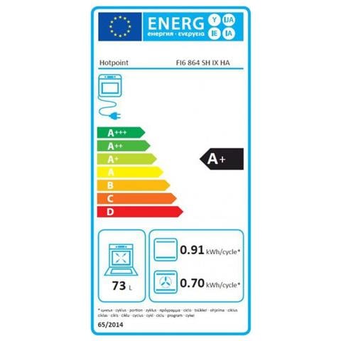 Forno Elettrico da Incasso FI6 864 SH IX HA Capacità 73 L Multifunzione Ventilato Pulizia a Vapore Colore Nero /Inox - Foto 2