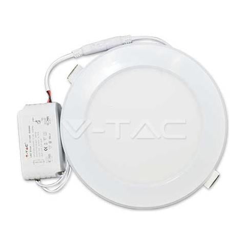 Pannello Led Da Incasso Tondo 12w + Driver Vt-1209 Sku 4880 Bianco Freddo 6000k - Foto 1