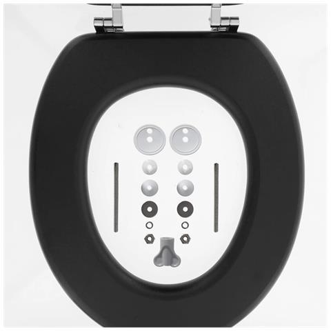 Sedile Wc Leatherlook In Mdf Nero 252540746 - Foto 6