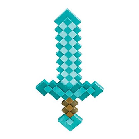 Minecraft Plastic Replica Diamond Sword - Foto 1